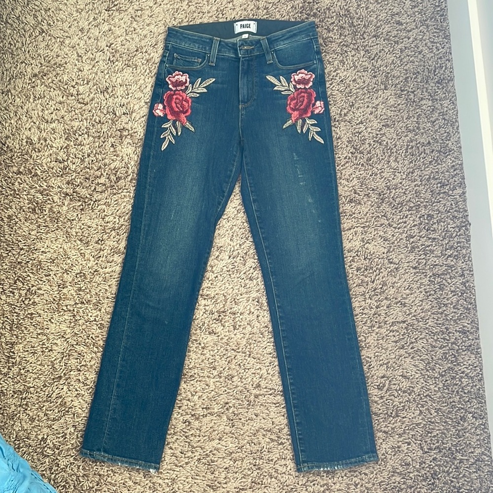 Paige Embroidered Jeans